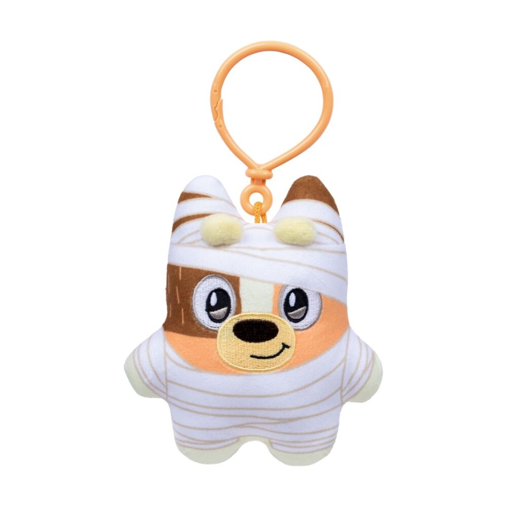 4PK Bluey Halloween Biscuits Mini Plush Keychain Assorted