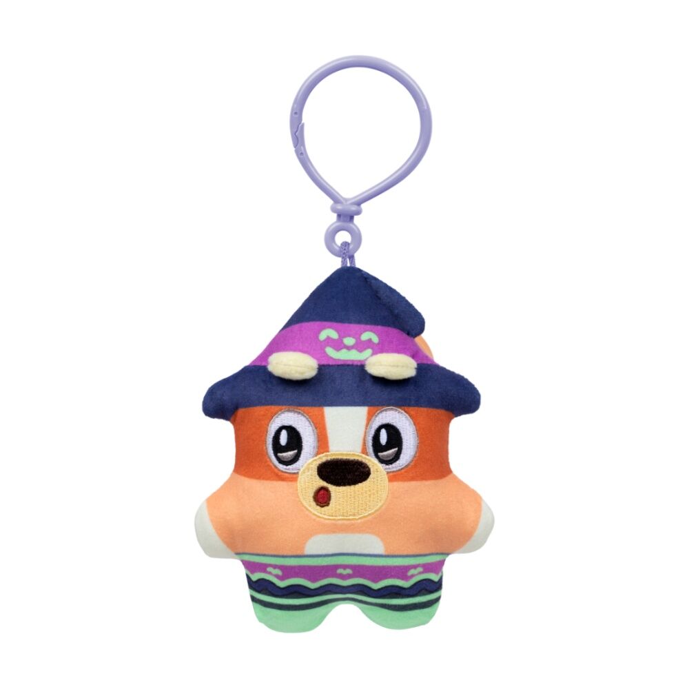 4PK Bluey Halloween Biscuits Mini Plush Keychain Assorted