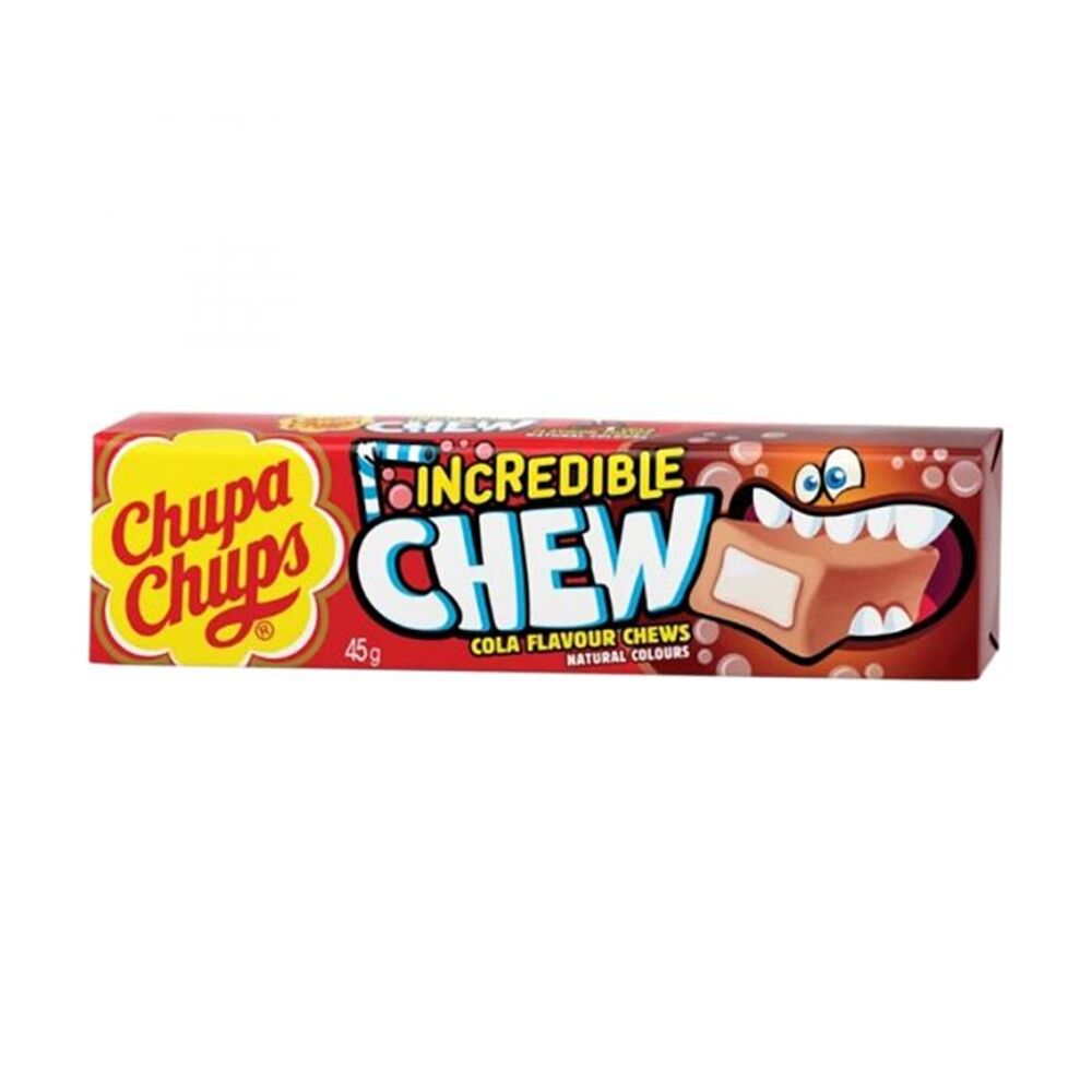 20PK Chupa Chups Cola Incredible Chew 45g Party Favours Candy/Lollies/Gummies