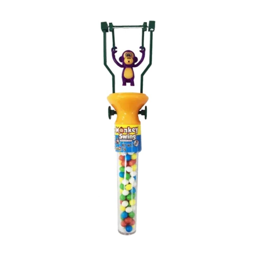 24PK Kidsmania Monkey Swing Sweets/Candy Tube Kids Toy 13g Assorted