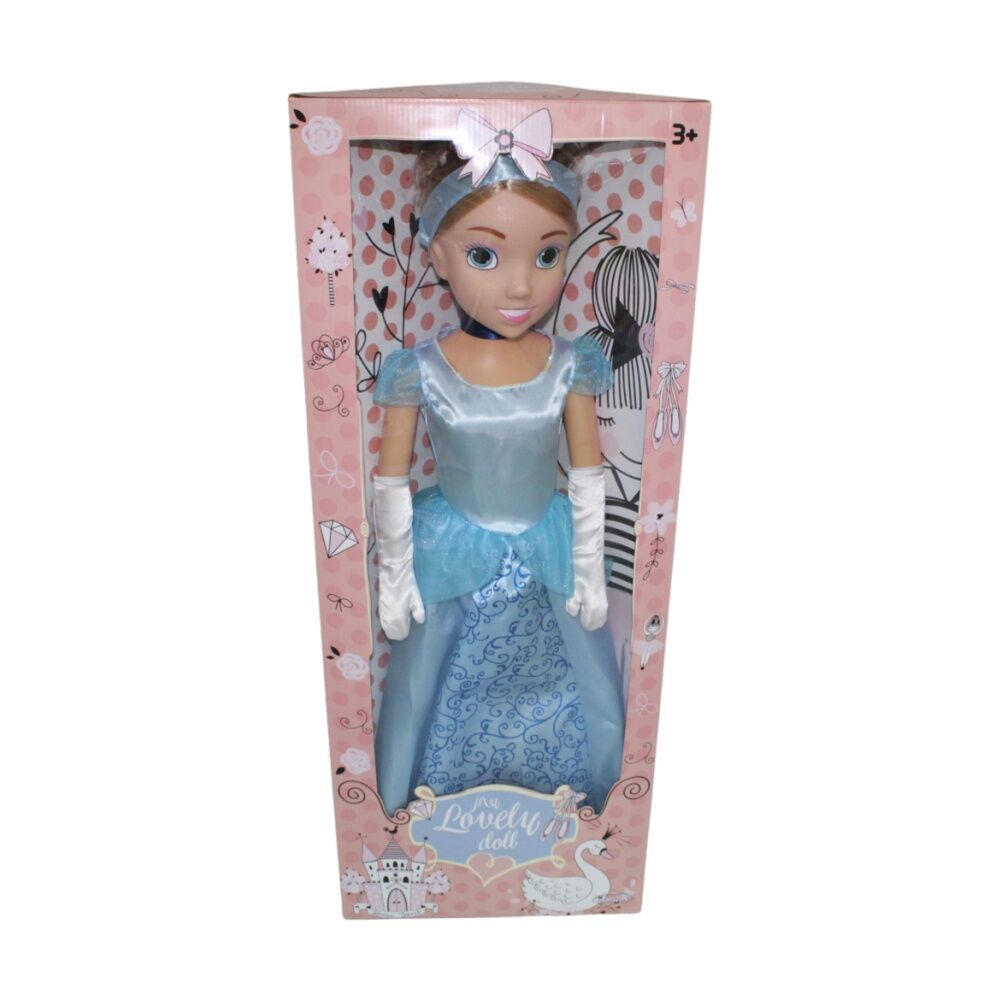 Bambolina Fashion Doll Cinderella Dress Detailed Design Toy Pale Blue 80cm