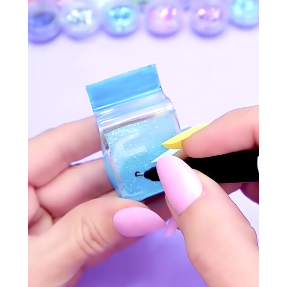 4PK Born To Play Nano Art Keychain Kit Assorted Craft Set 6y+