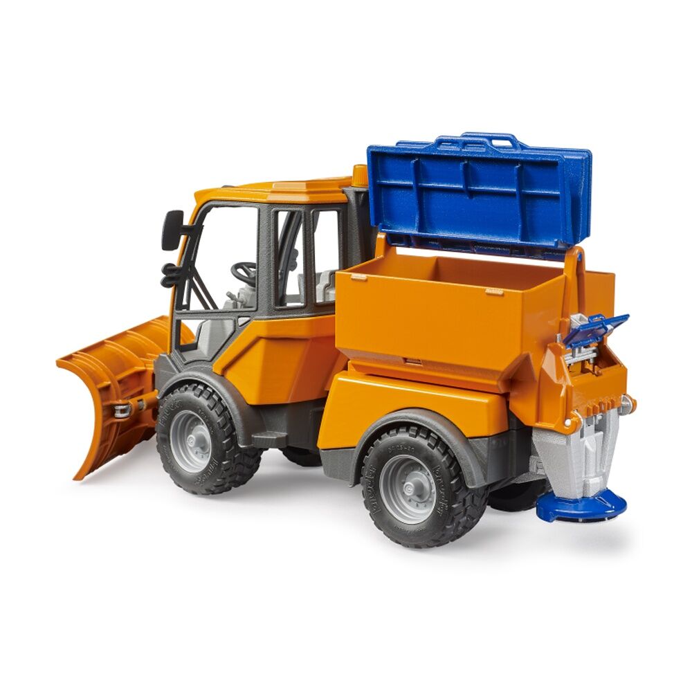 Bruder VarioCar Winter Service Adjustable Plough Fillable Grit Tank Kids Toy