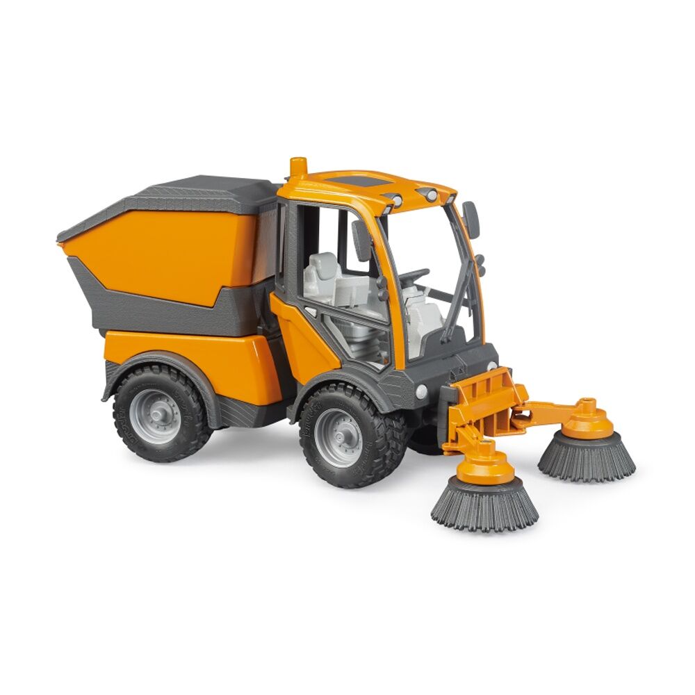 Bruder VarioCar Street Sweeper With Adjustable Brushes Kids Toy 3y+ Orange