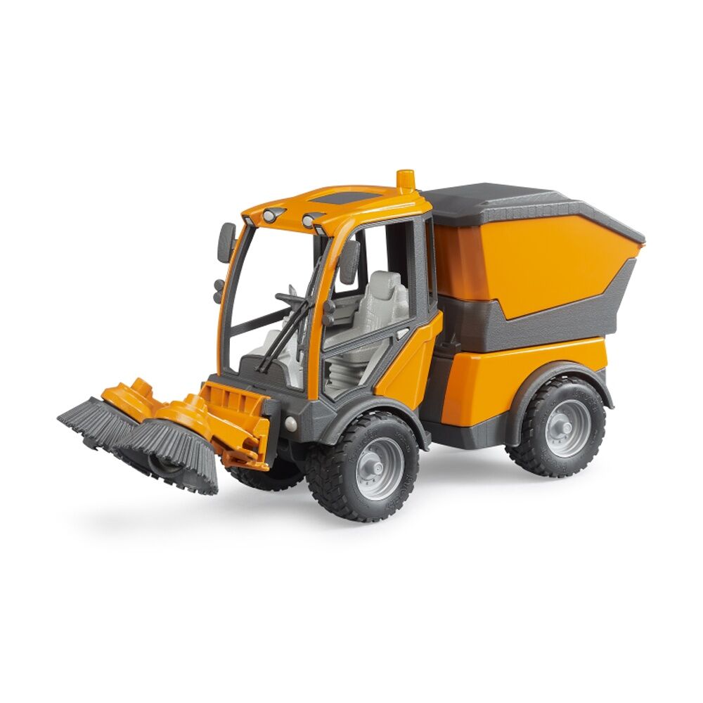 Bruder VarioCar Street Sweeper With Adjustable Brushes Kids Toy 3y+ Orange