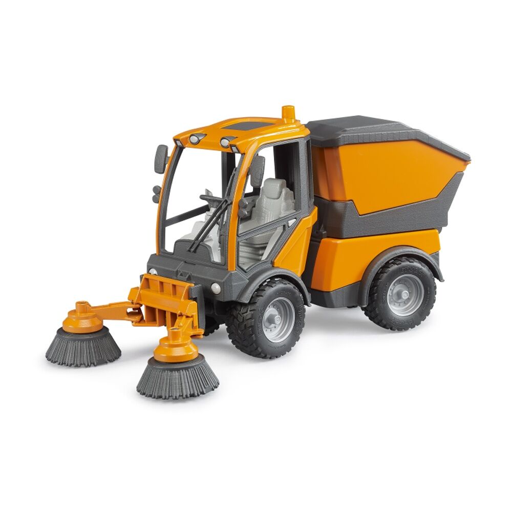 Bruder VarioCar Street Sweeper With Adjustable Brushes Kids Toy 3y+ Orange