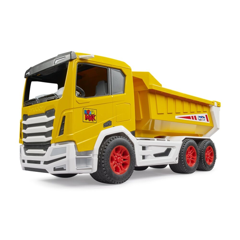 Bruder Roadmax Tipper Truck With Functioning Tipping Trough For Kids 2y+