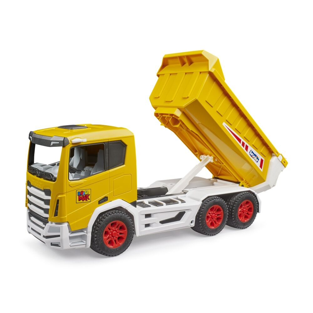 Bruder Roadmax Tipper Truck With Functioning Tipping Trough For Kids 2y+