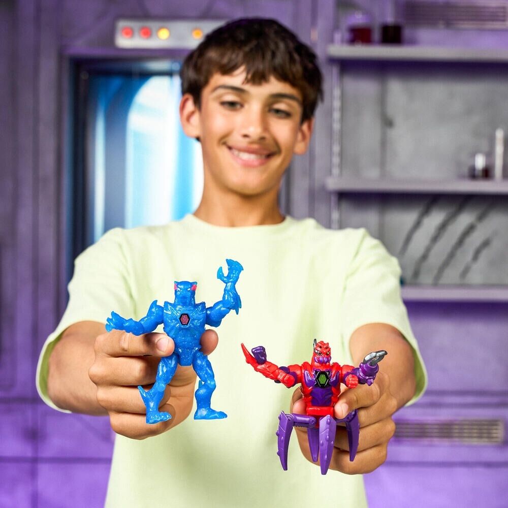 2pc MrBeast Lab Hybrids W2 Kids Action Figure Toy Multi Set 5y+ Assorted
