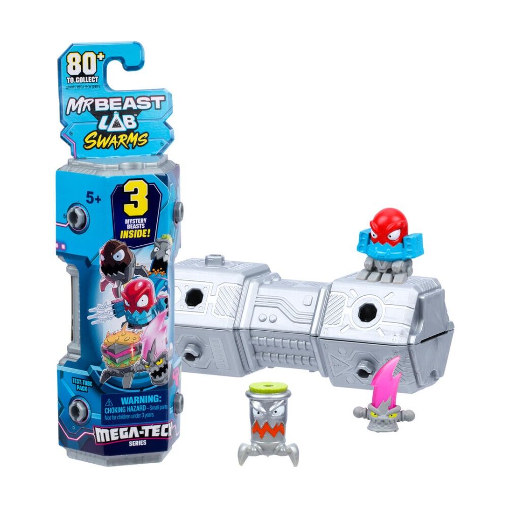 6x 3pc MrBeast Lab Swarms S5 Mega Tech Kids 5y+ Toy Set Assorted