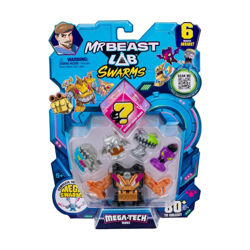 4x 6pc MrBeast Lab Swarms S5 Mega Tech Kids 5y+ Assorted