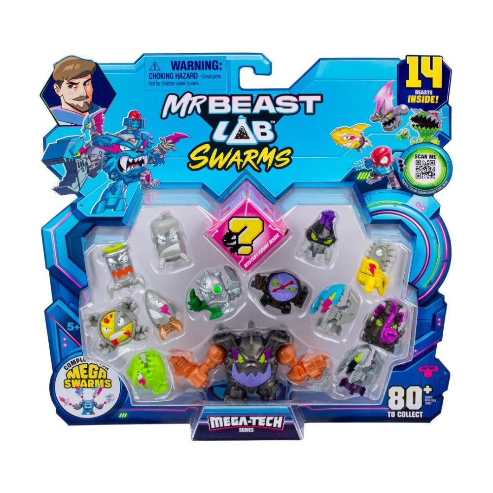 2x 14pc MrBeast Lab Swarms S5 Mega Tech Kids 5y+ Assorted