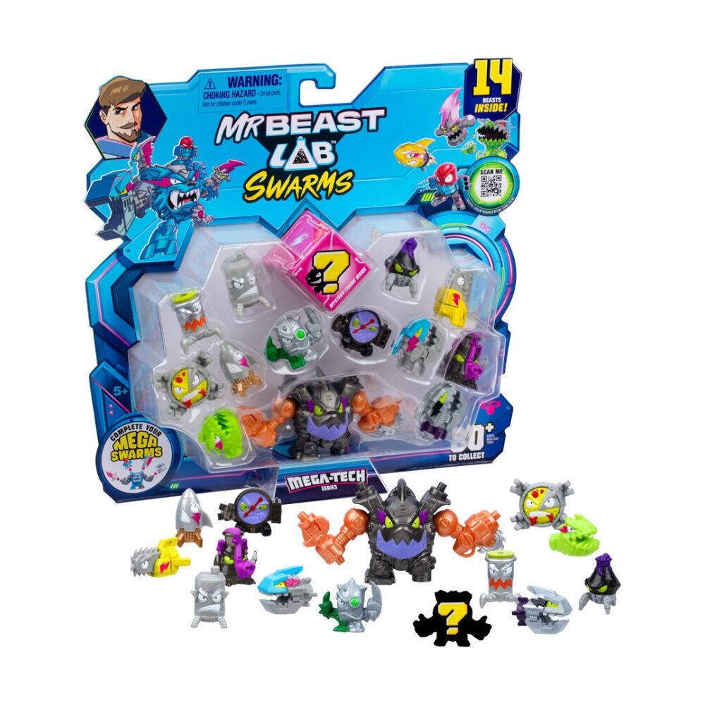 2x 14pc MrBeast Lab Swarms S5 Mega Tech Kids 5y+ Assorted