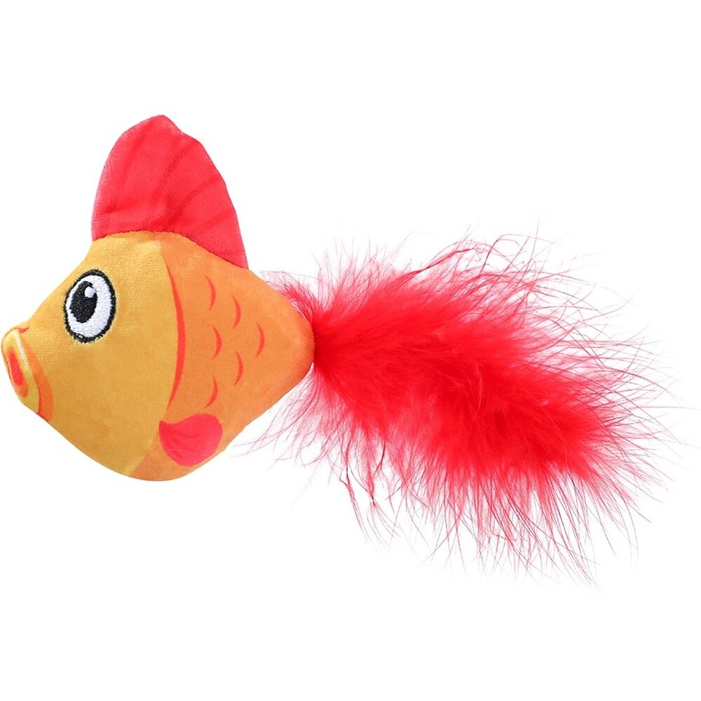 6x 2pc Paws And Claws Cara Pet Cat Sea Life Plush Toy Assorted 10x5x5cm