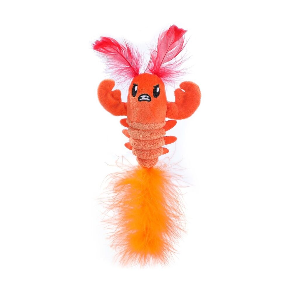 6x 2pc Paws And Claws Cara Pet Cat Sea Life Plush Toy Assorted 10x5x5cm