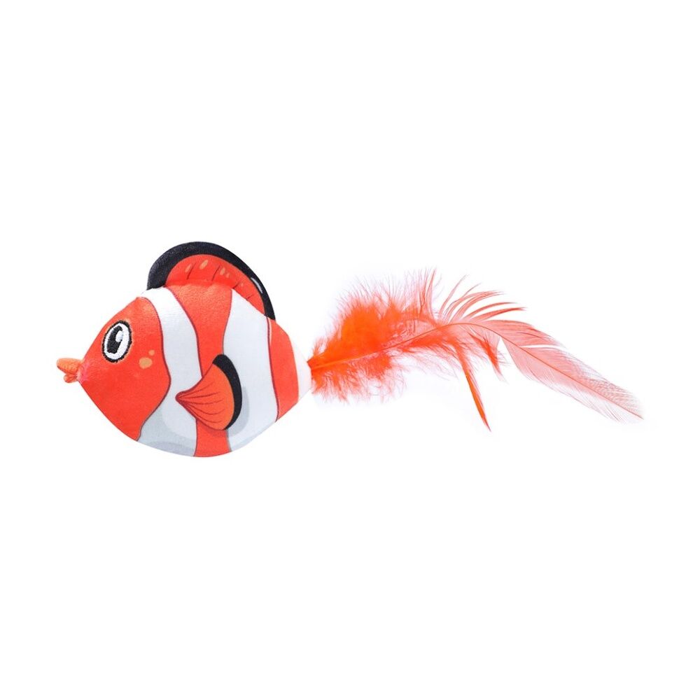 6x 2pc Paws And Claws Cara Pet Cat Sea Life Plush Toy Assorted 10x5x5cm