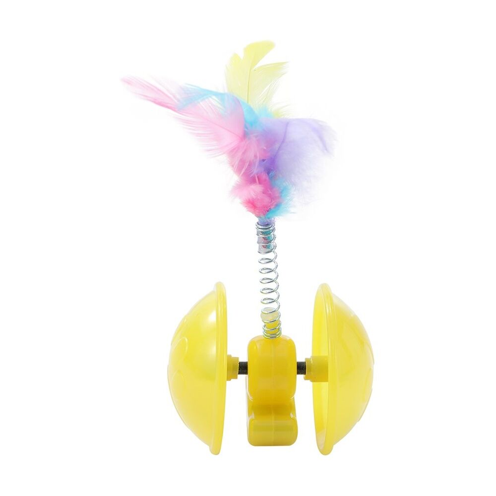 6x Paws And Claws Crazy Rolling Engaging Cat Play Toy 10x4cm Assorted
