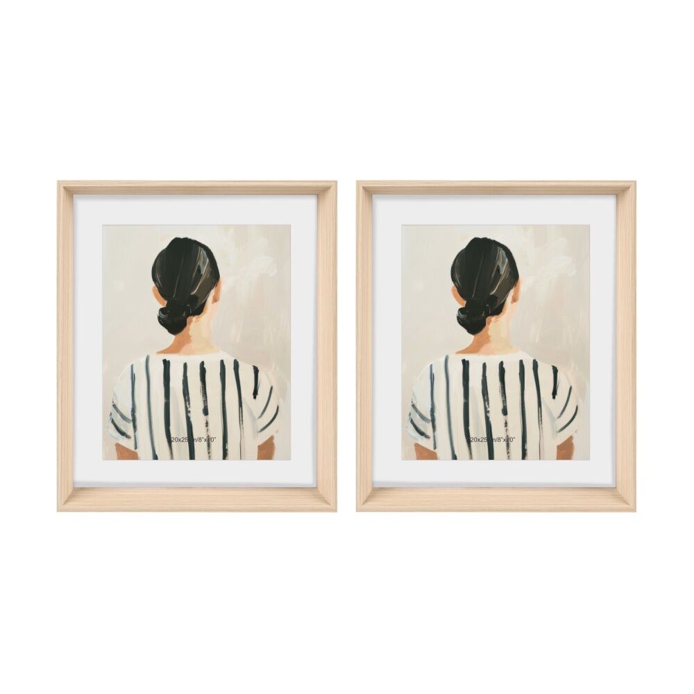 2PK Gibson Gifts Natural Ash Photo Frame 8x10 Home Decor Frames Rectangular