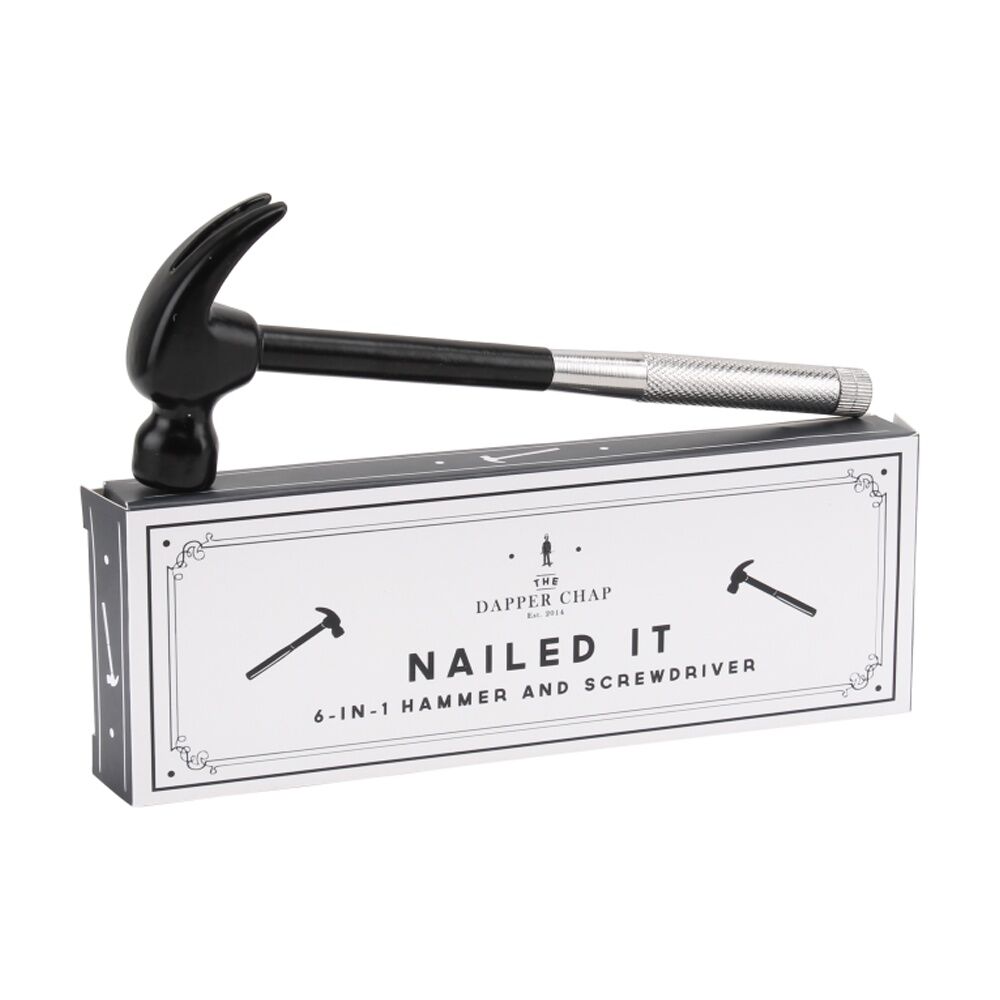 6pc Gibson Gifts Dapper Chap Tool Set Hammer & Screwdriver Kit
