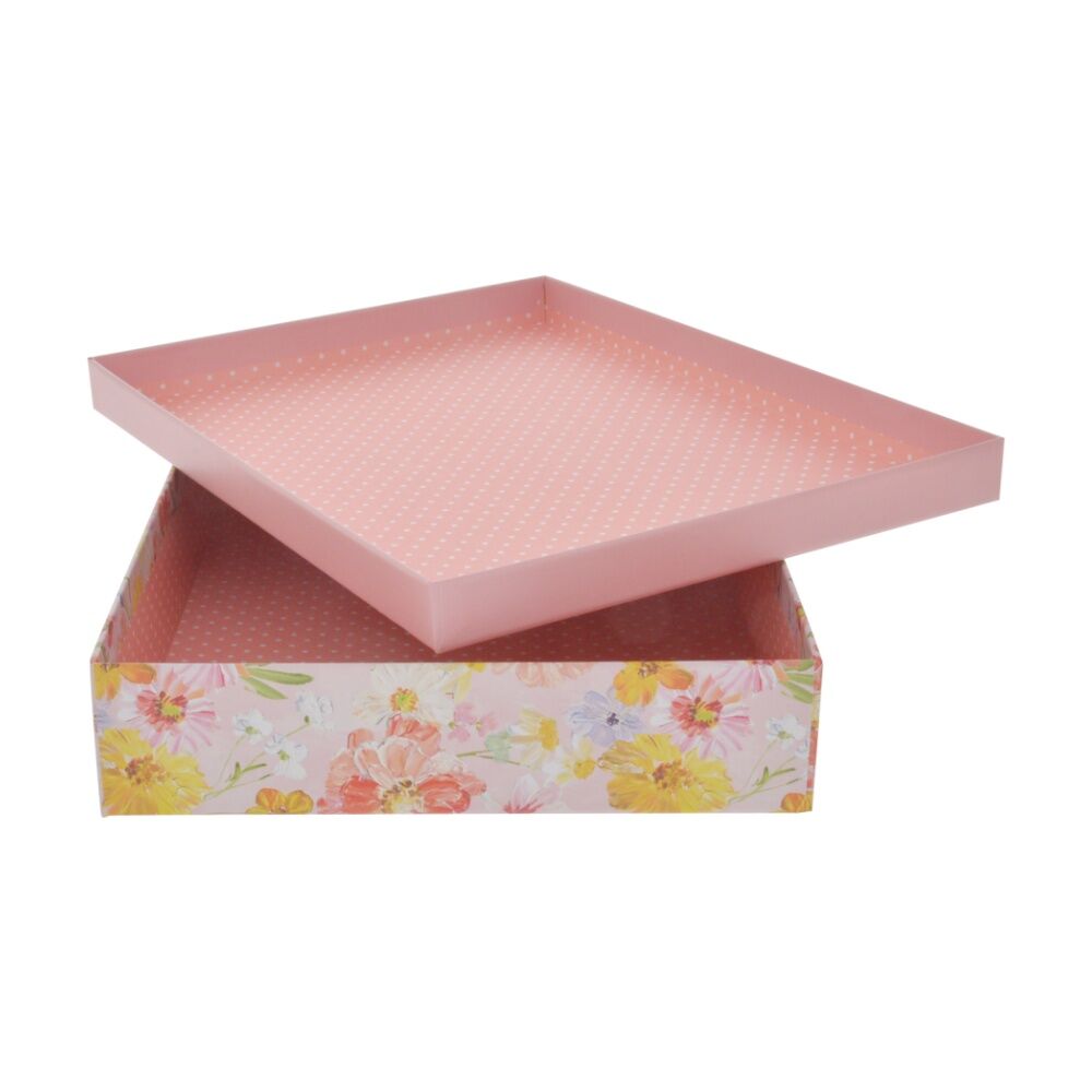 3pc Gibson Gifts Saffron Nested Rectangular Boxes Giftbox Party Supplies