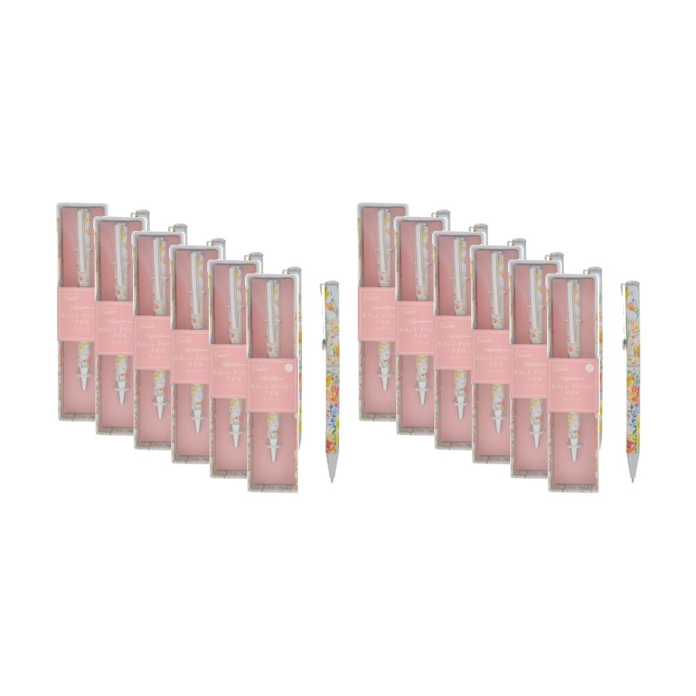 12PK Gibson Gifts Saffron Single Pen Stationery Writing Instruments