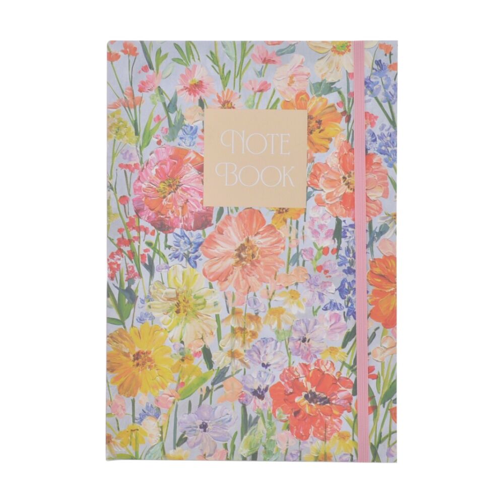 6PK Gibson Gifts Saffron A5 Notebook Stationery Diary Floral Theme