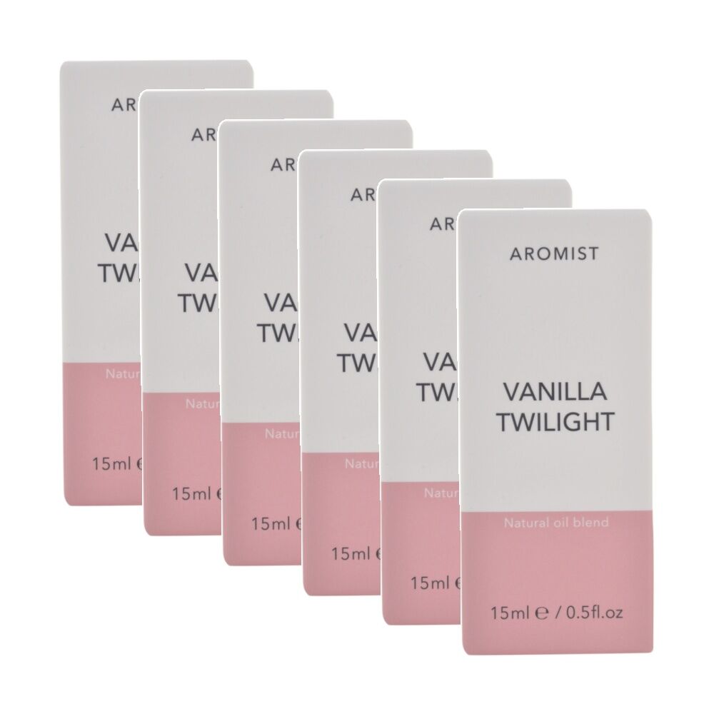 6PK Gibson Gifts Aromist Oil Vanilla Twilight Natural Remedies Aromotherapy