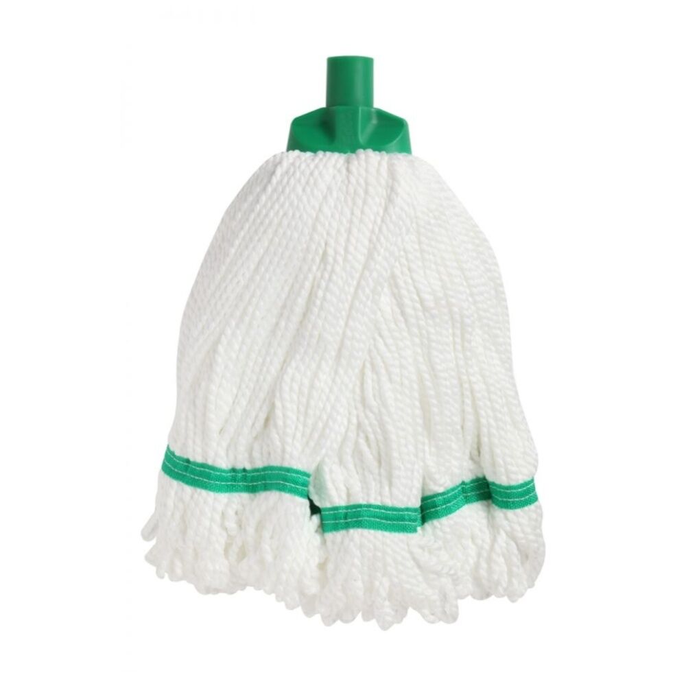 Edco 100 Percent Microfibre Yarn Round Mop W/ Loop Fibres Green