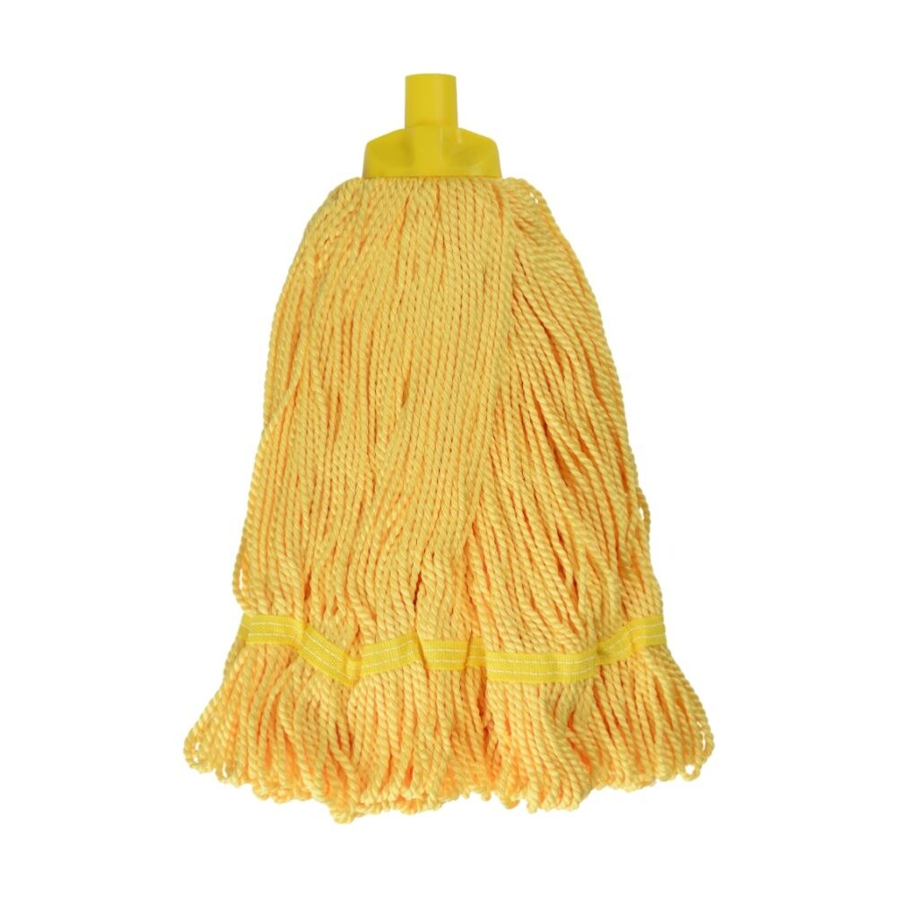 2PK Edco Pro-Lite Enduro Microfibre Round Skirt Shape Mop Yellow 350g