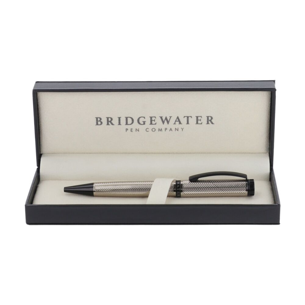 Bridgewater Pen Company Textured 3 Piece Assorted Silver Gold Black Set