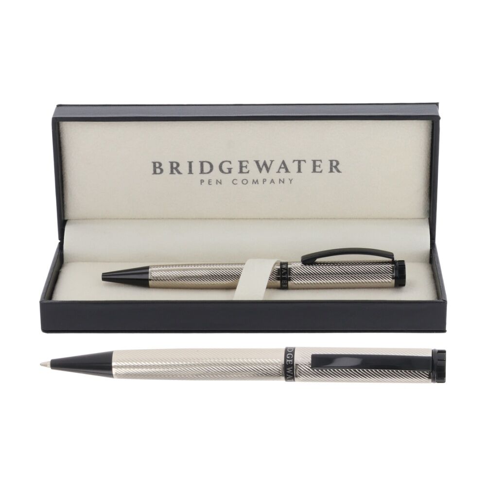 Bridgewater Pen Company Textured 3 Piece Assorted Silver Gold Black Set