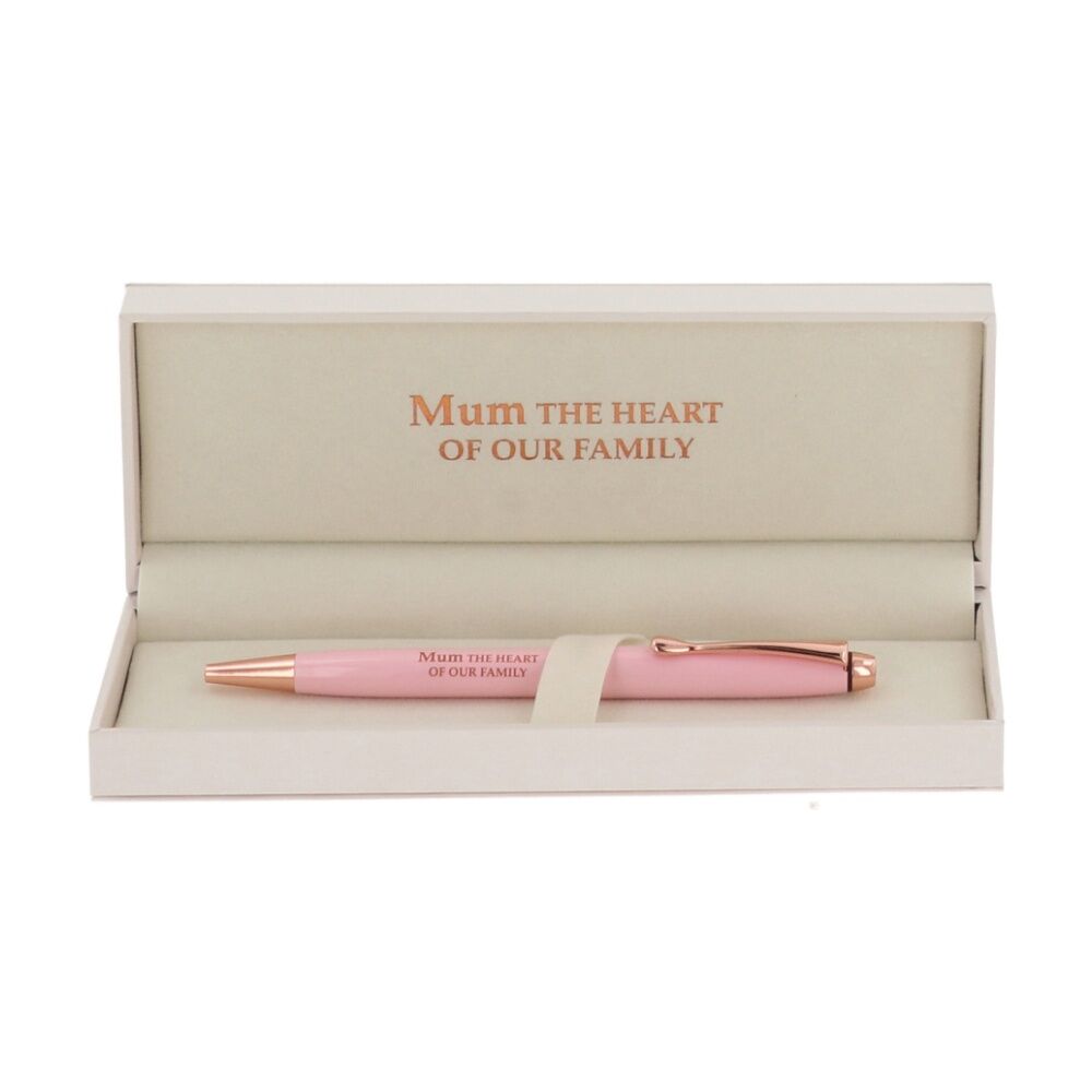 Bridgewater Pen Company Mum Sentiment Ballpen Pink Rose Gold Lacquer