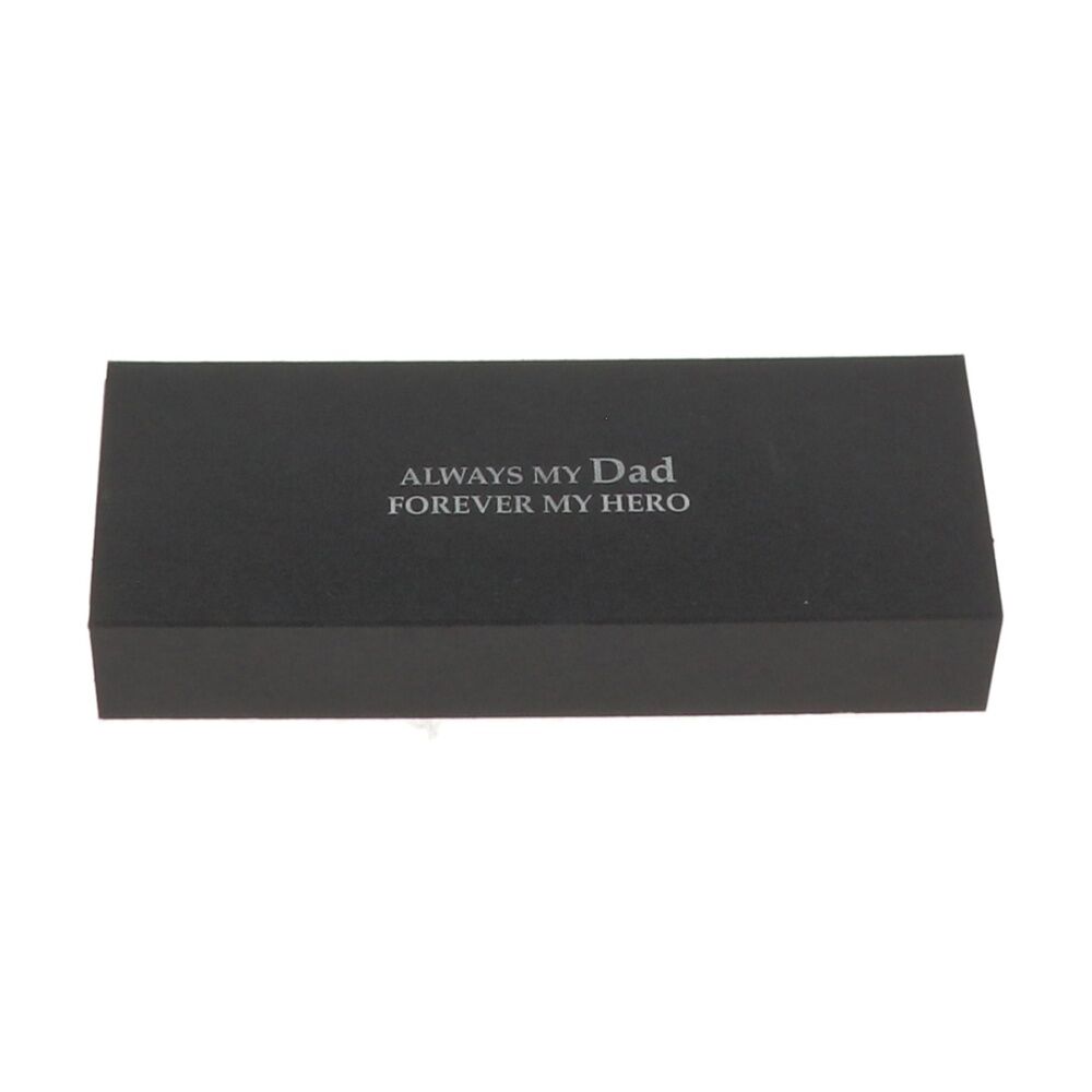 2PK Bridgewater Pen Company Dad Sentiment Writing Ballpen Black Silver Engraved