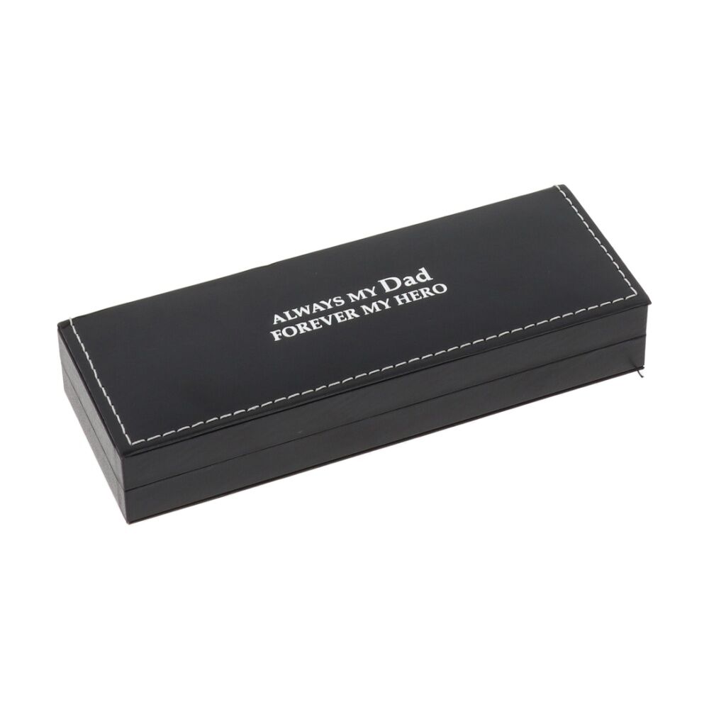 2PK Bridgewater Pen Company Dad Sentiment Writing Ballpen Black Silver Engraved