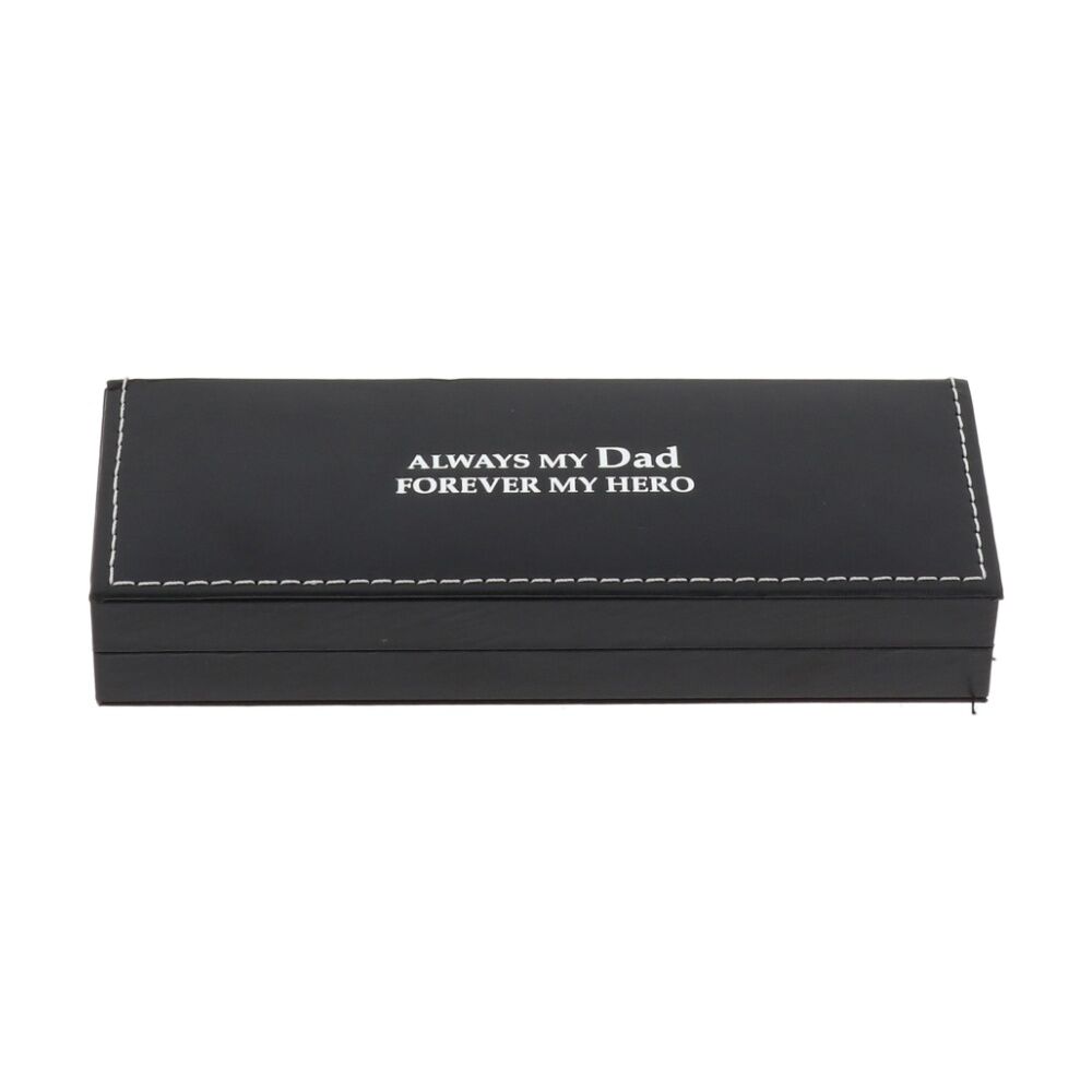 2PK Bridgewater Pen Company Dad Sentiment Writing Ballpen Black Silver Engraved