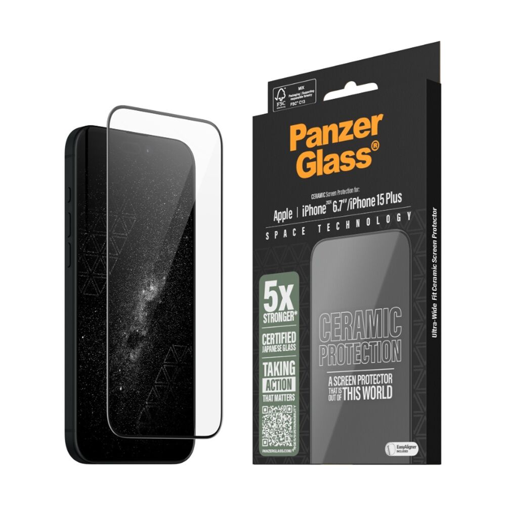 Panzer PanzerGlass UWF Ceramic SP -iPhone 2024 Plus Drop Protection - Clear