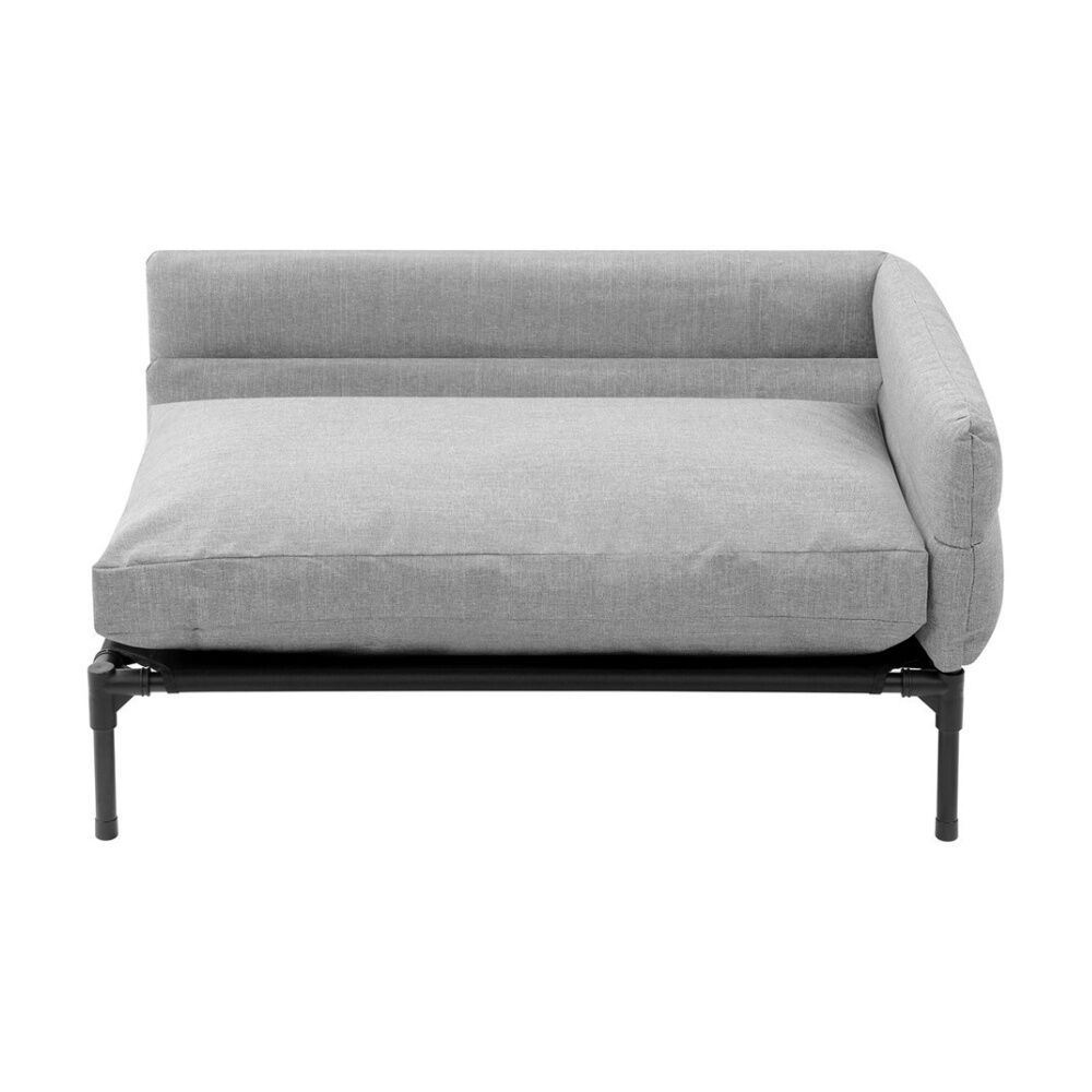 2x Paws And Claws Elevated Sofa Pet Dog Bed 93.5x63x48cm Linen Grey Large