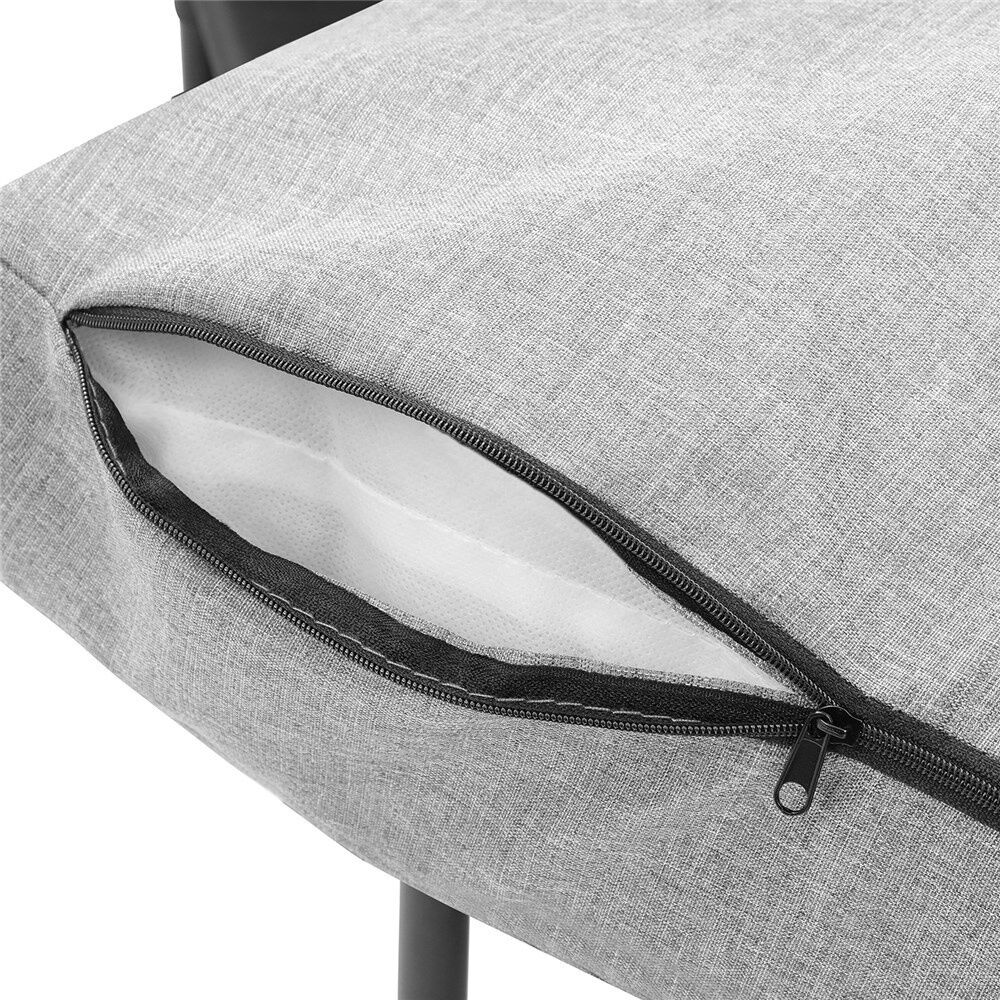 2x Paws And Claws Elevated Sofa Pet Dog Bed 93.5x63x48cm Linen Grey Large