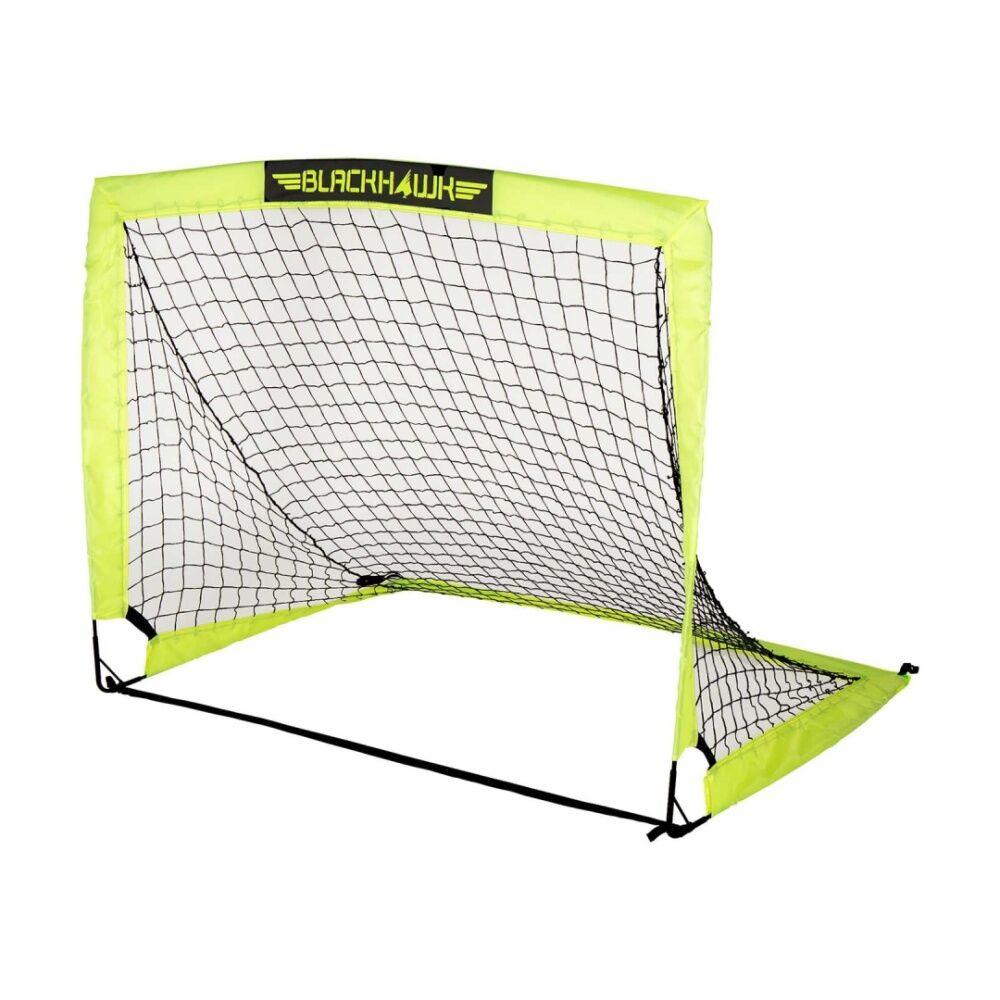 2PK Franklin Blackhawk Fiberglass Portable Kids Soccer Goal Neon Yellow 1.2x0.9m