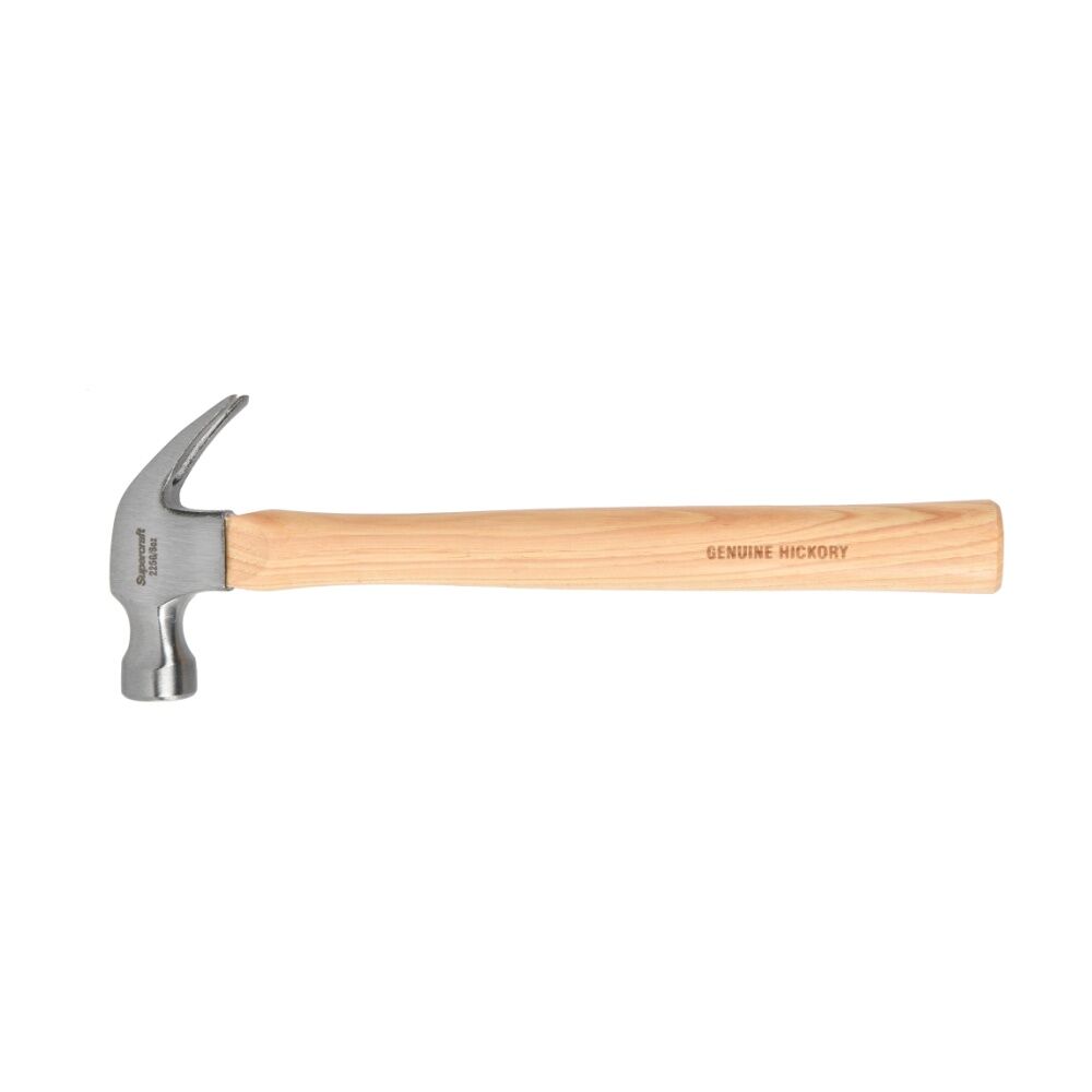 Supercraft Claw Hammer DIY/Carpentry Tool W/ Hickory Handle 225g