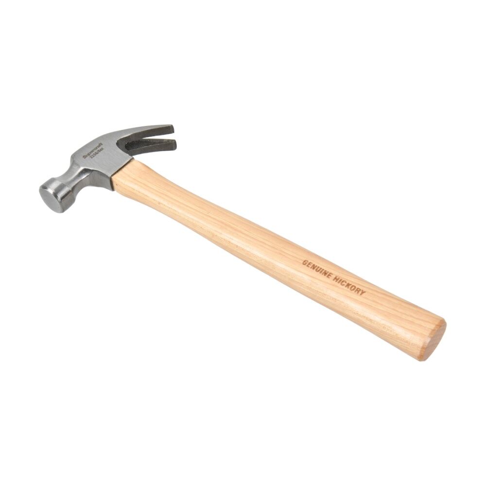 Supercraft Claw Hammer DIY/Carpentry Tool W/ Hickory Handle 225g