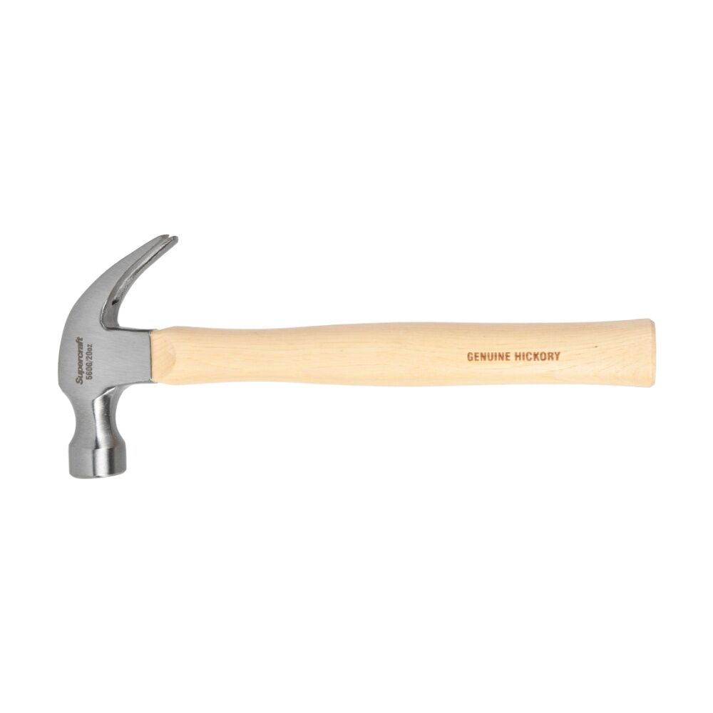 Supercraft Claw Hammer DIY/Carpentry Tool W/ Hickory Handle 560g