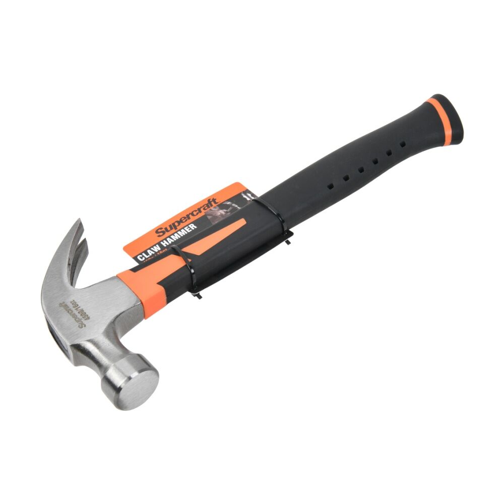 Supercraft Claw Hammer DIY/Carpentry Tool W/ Fibreglass Handle 450g