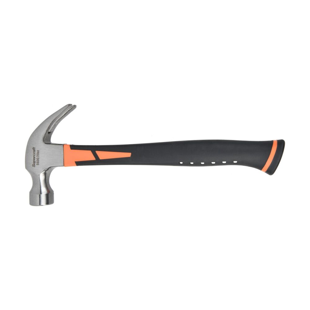 Supercraft Claw Hammer DIY/Carpentry Tool W/ Fibreglass Handle 560g