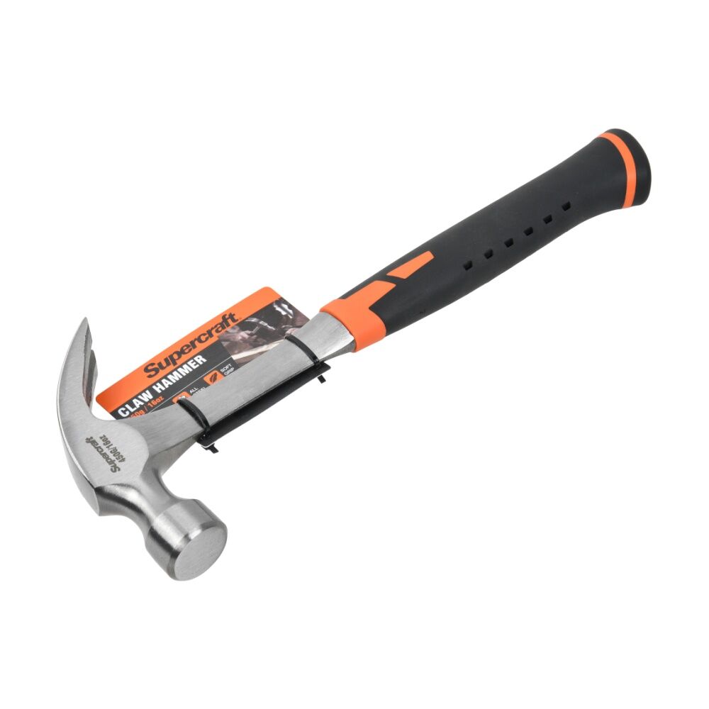 Supercraft All Solid Steel Claw Hammer DIY/Carpentry Tool 450g