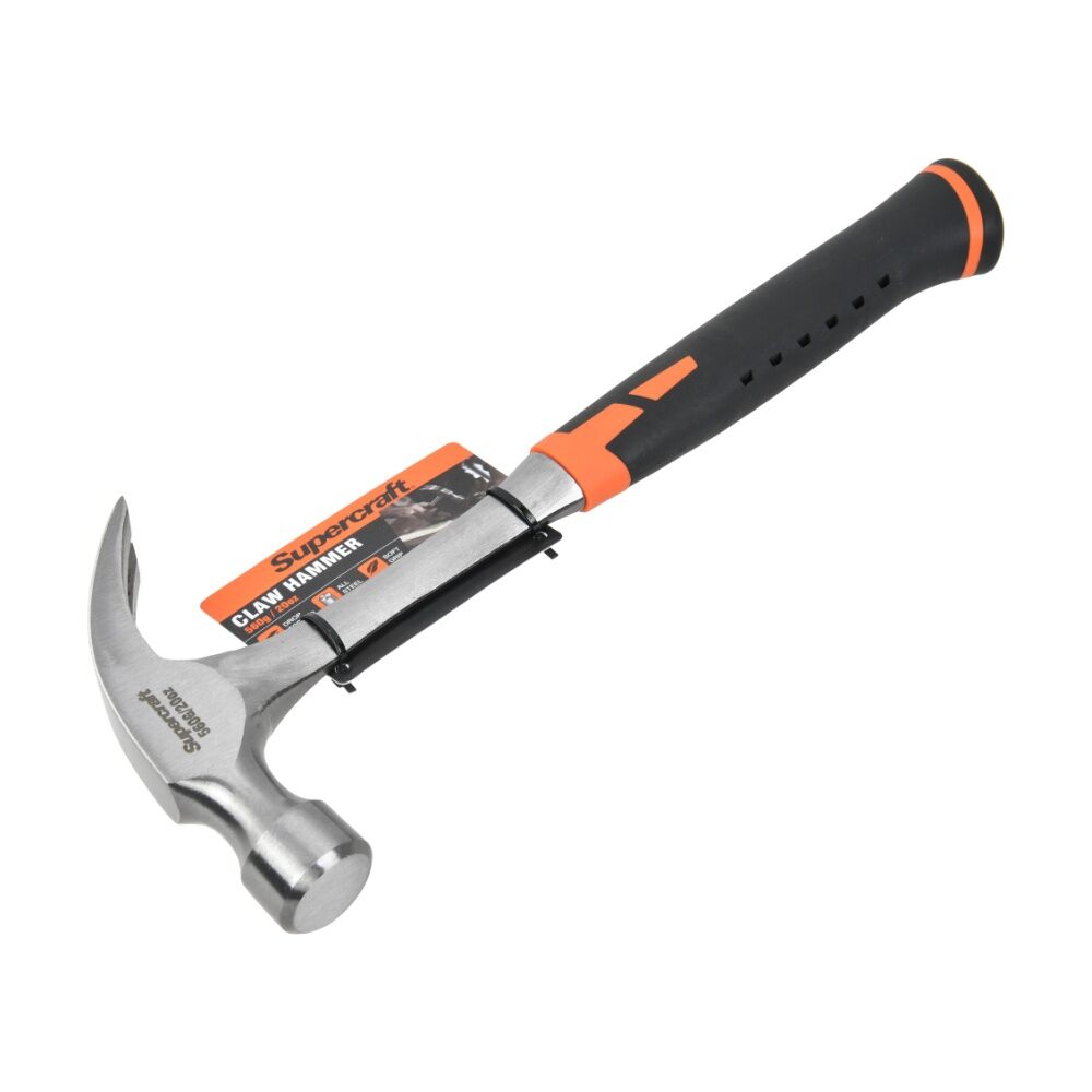Supercraft All Solid Steel Claw Hammer DIY/Carpentry Tool 560g