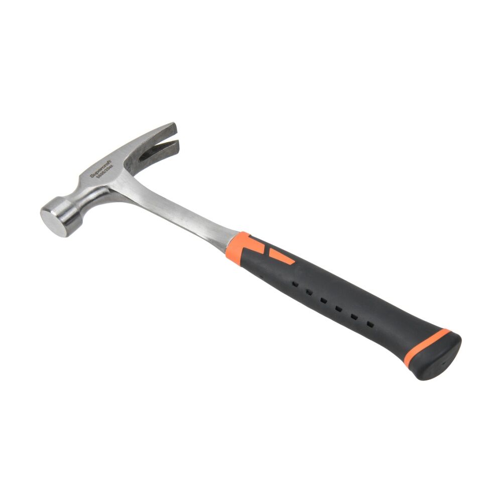 Supercraft All Steel Framing Hammer Carpentry Tool W/ Flat Claw 560g