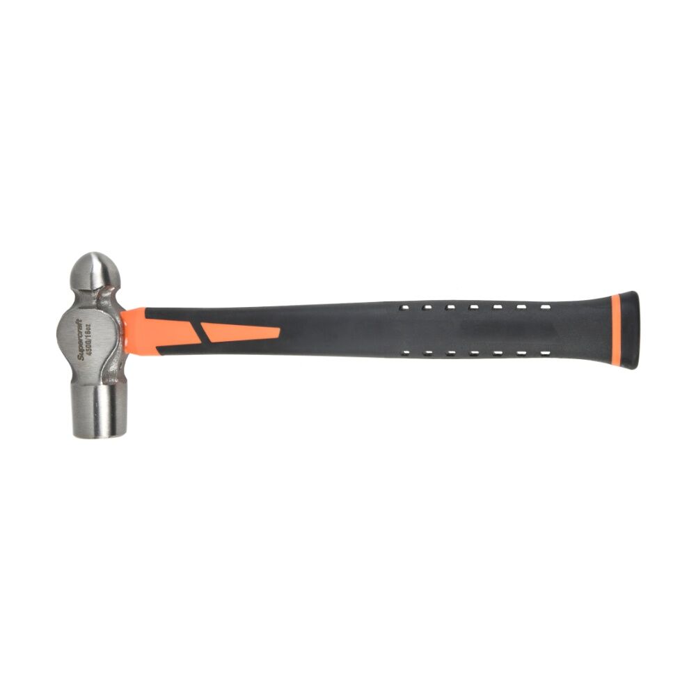 2PK Supercraft Ball Peen Hammer DIY/Carpentry Tool W/ Fibreglass Handle 450g