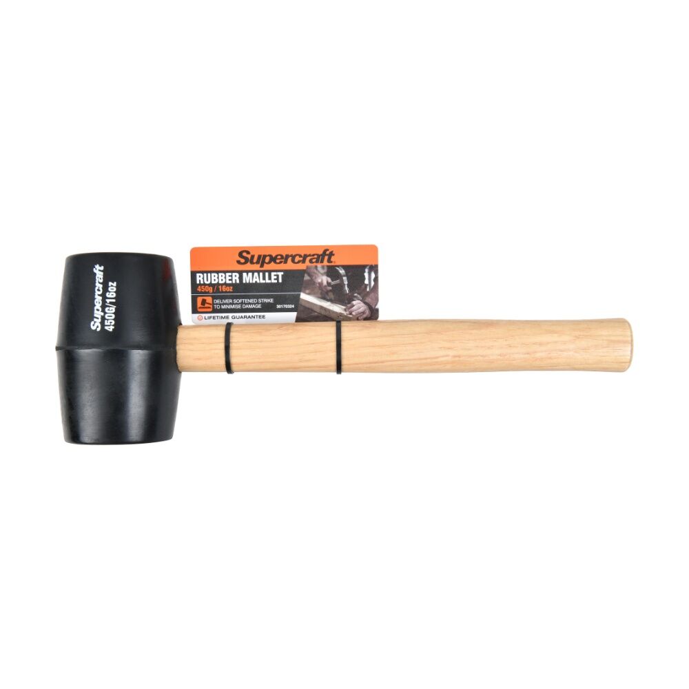 2PK Supercraft Rubber Mallet DIY/Carpentry/Home Improvement Tool 450g
