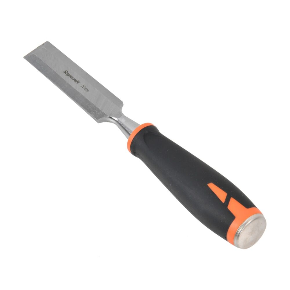 Supercraft Half Tang Wood Chisel DIY Tool W/ Striking Cap 1 Inch/25mm